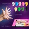 OKTO | DIY 3D Creative Air Dry Clay Kit | Kids Painting by Numbers Coloring Set | LAMA | Frame 11.4x11.4 in